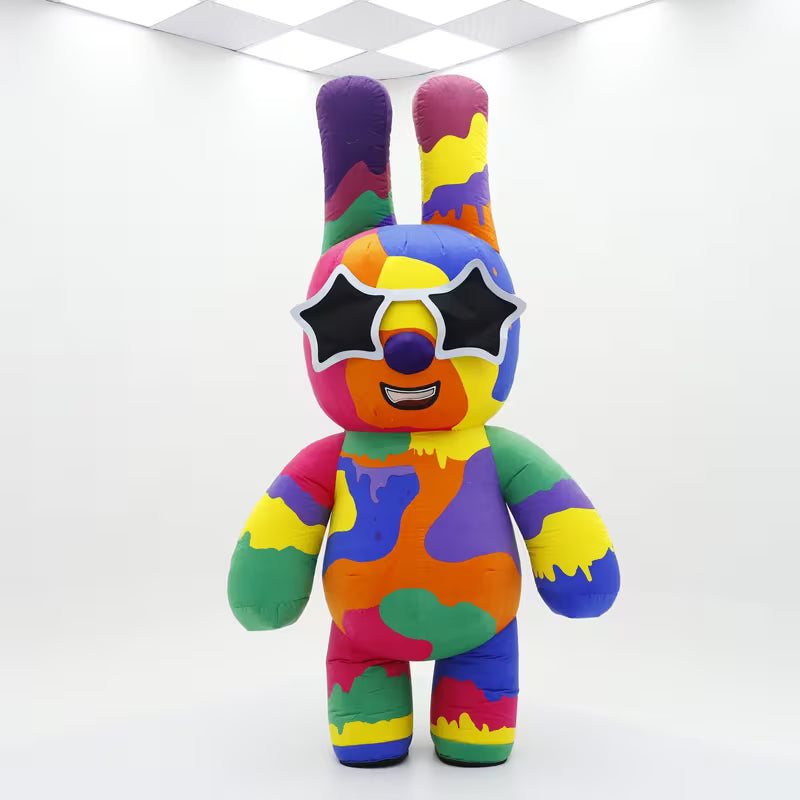 New Super Cute Colored Rabbit Inflatable Mascot 2.2 m