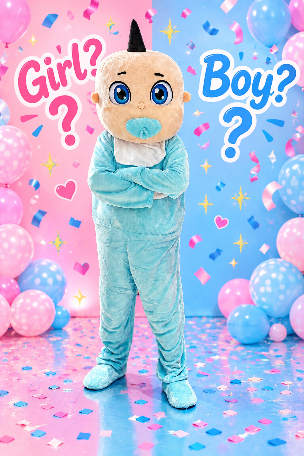 Baby Boy mascot high quality