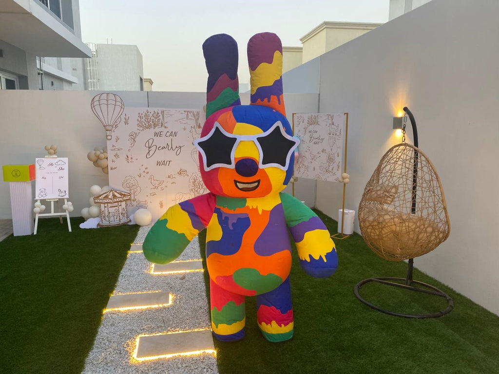 New Super Cute Colored Rabbit Inflatable Mascot 2.2 m
